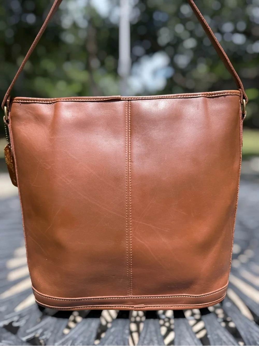 VTG By Otis Genuine Leather Shoulder Bag Purse USA Made